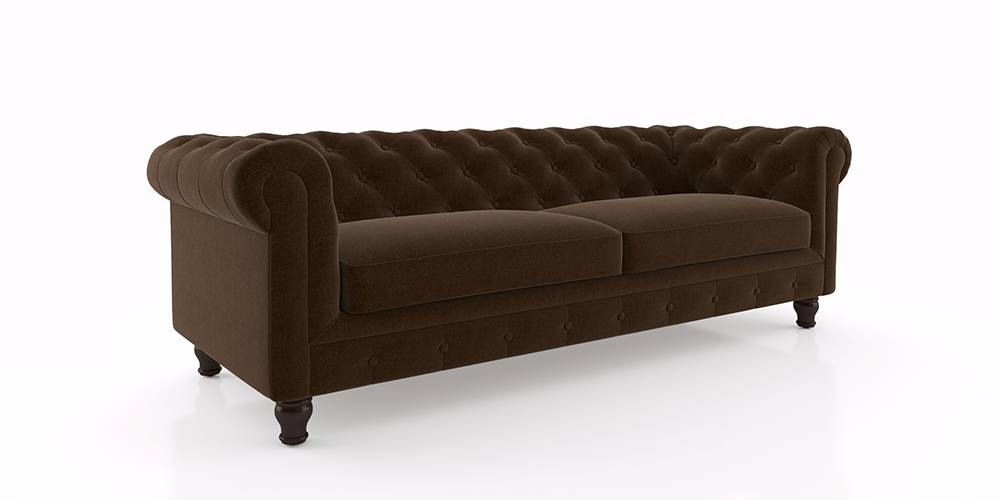 Winchester Fabric Sofa (Dark Earth)